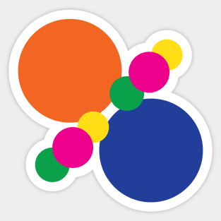 Circle colorful pattern Sticker